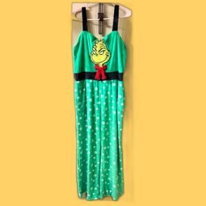 Dr. Seuss The Grinch Juniors Velour Jumpsuit ~ Size Juniors (15-17)